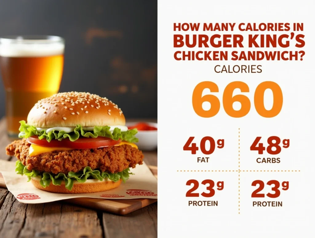 burger king chicken sandwich calories