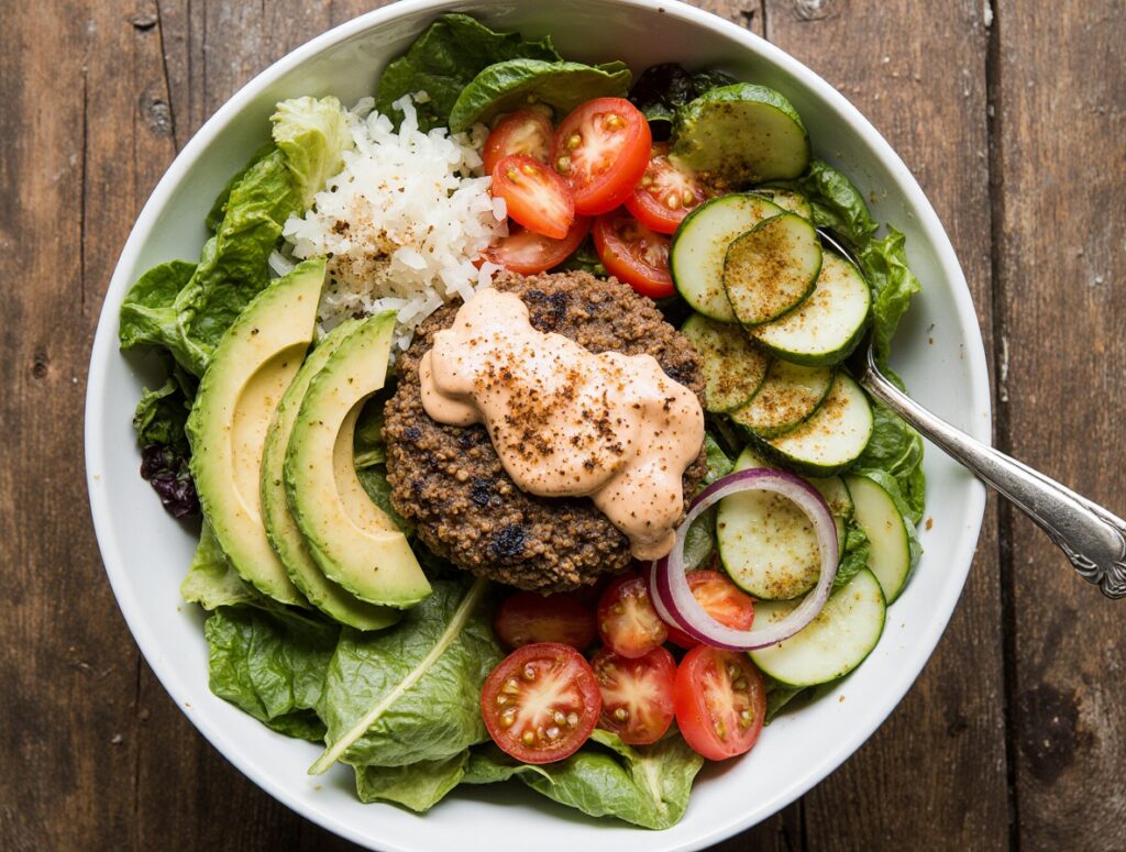 Irresistible Burger Bowl Recipe – Your New Favorite Healthy, Low-Carb Meal 2 burger bowl recipe