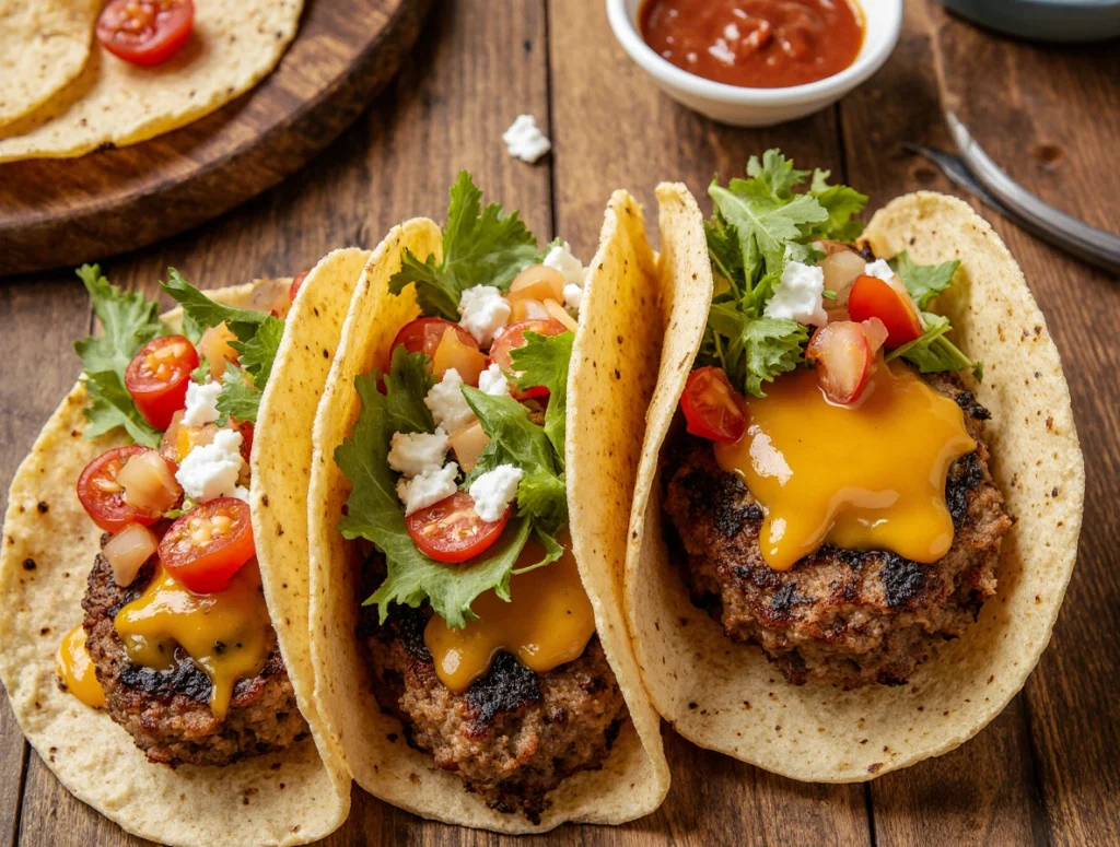 smash burger taco recipe