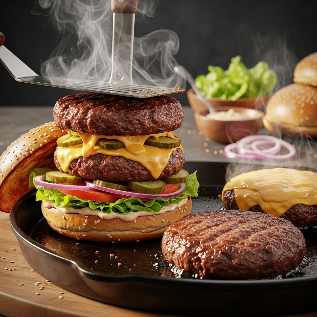 Double Patty Cheeseburger Recipe with Homemade Secret Sauce – Juicy, Gooey & Easy 1 Cheeseburger 2