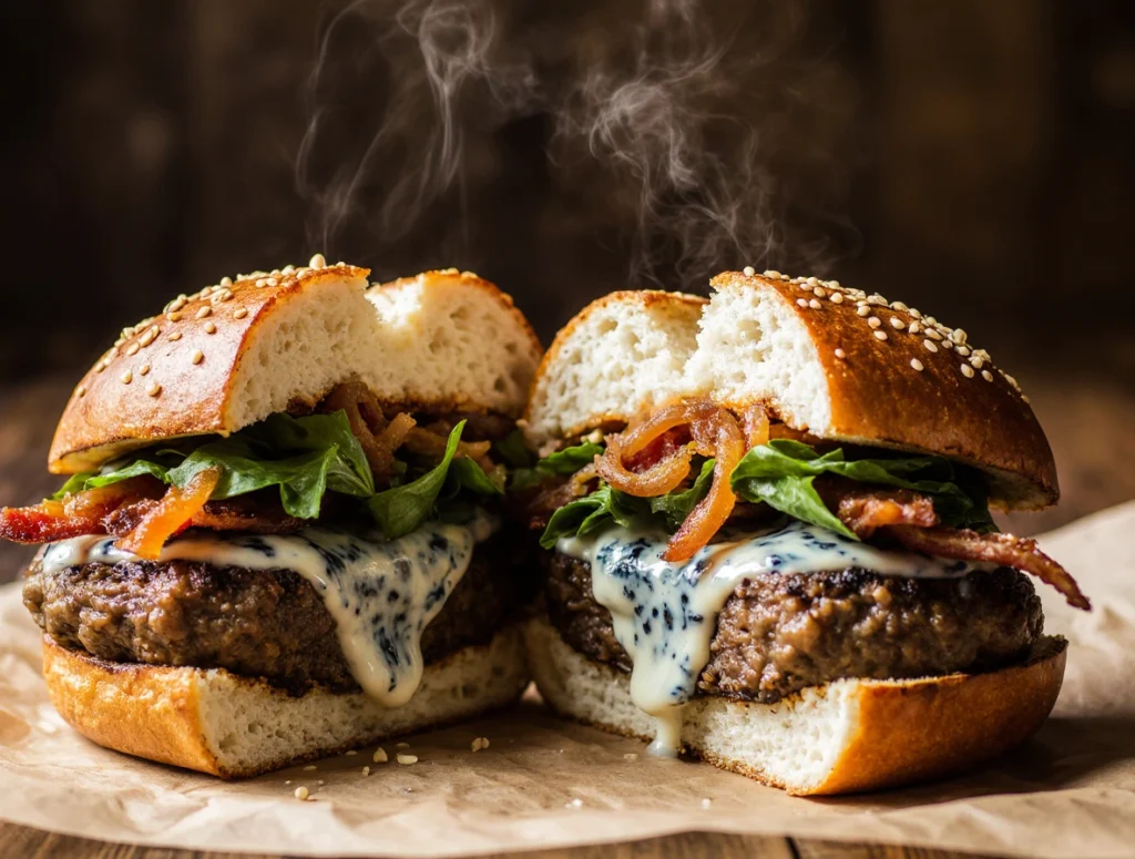 How to Make a Blue Cheese Burger: 3 Pro Chef Recipes 1 cheeseburger 10