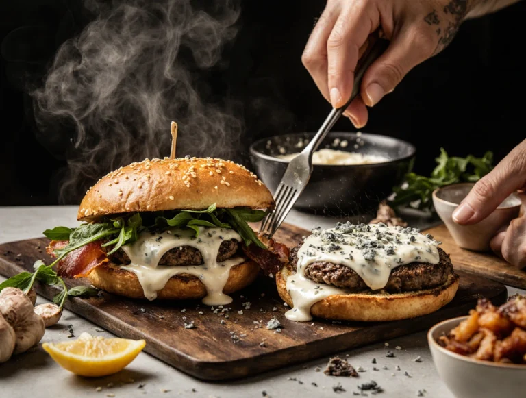 How to Make a Blue Cheese Burger: 3 Pro Chef Recipes 1 cheeseburger
